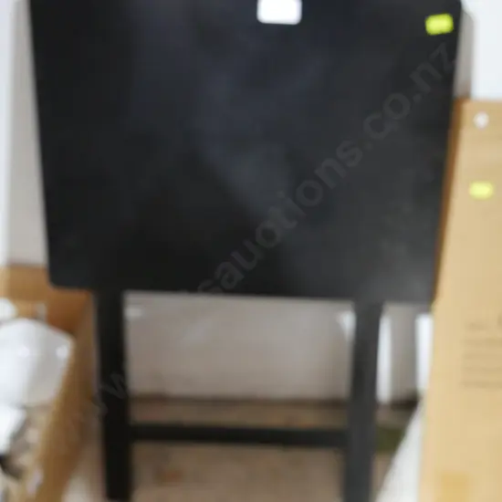 Black folding table