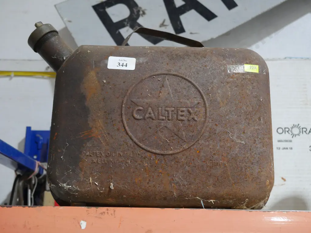 Caltex petrol can Image 1++