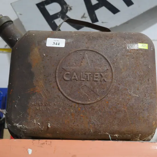 Caltex petrol can