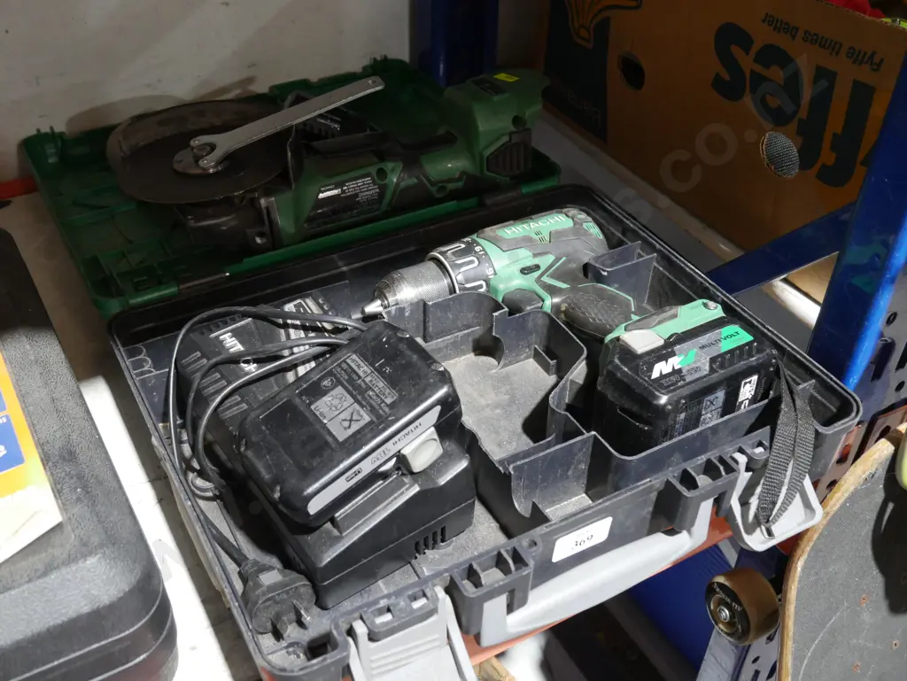 Hitachi angle grinder and drill Image 1++