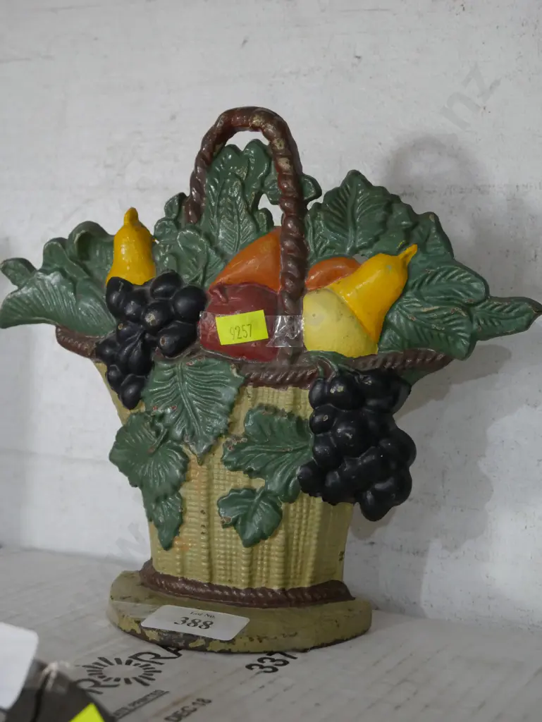 Cast fruit basket door stop Image 1++