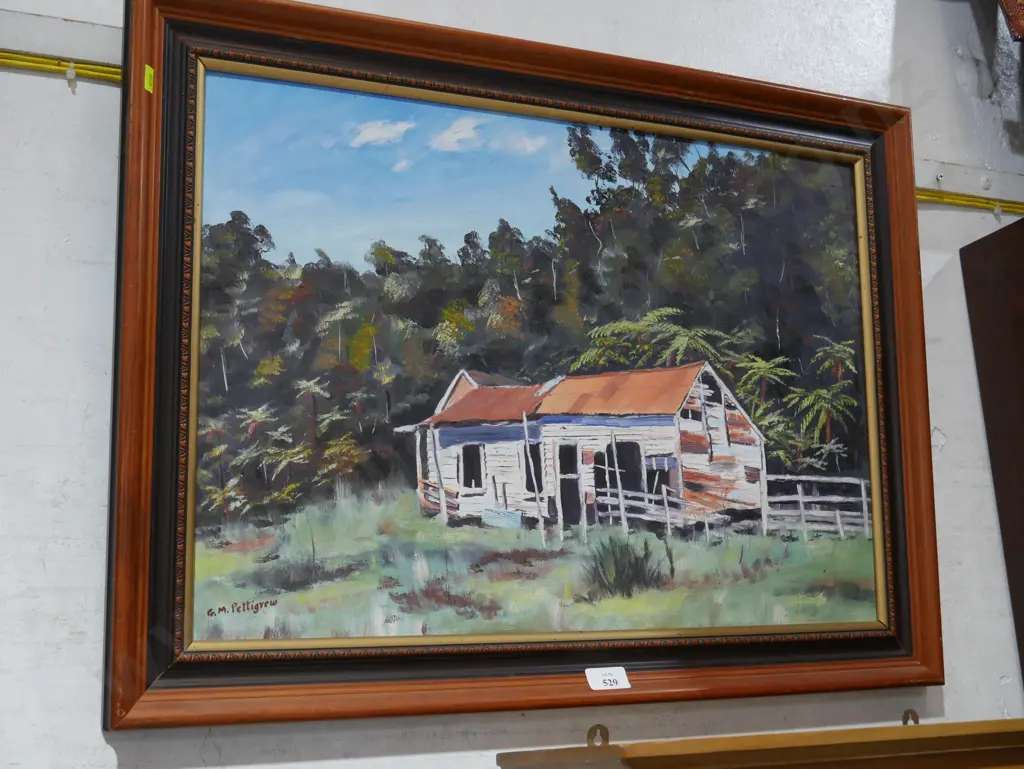 Framed GM Pettigrew oil Image 1++
