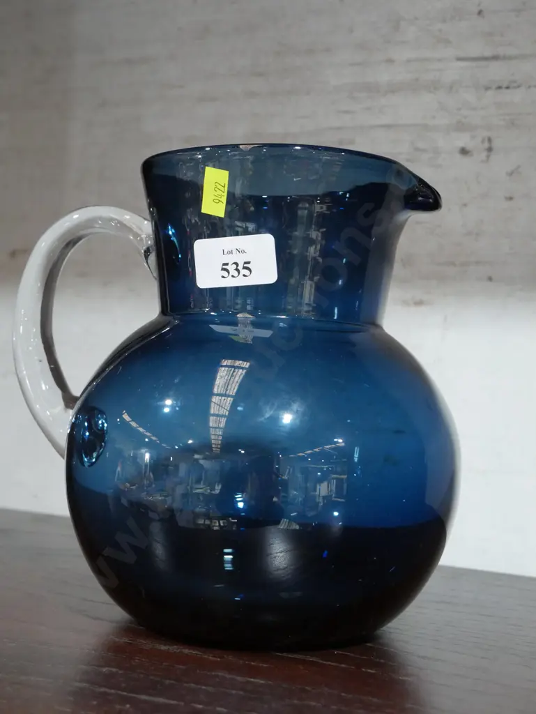 Blue glass jug Image 1++