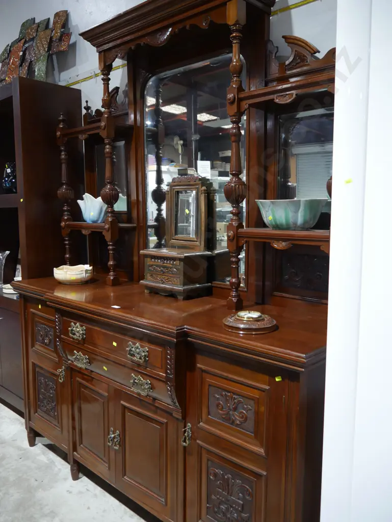 Large mirror back sideboard Image 1++