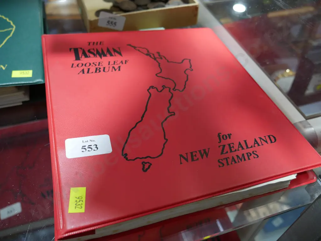 Red NZ stamp album Image 1++