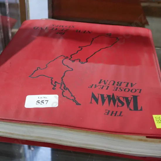 Red stamp album