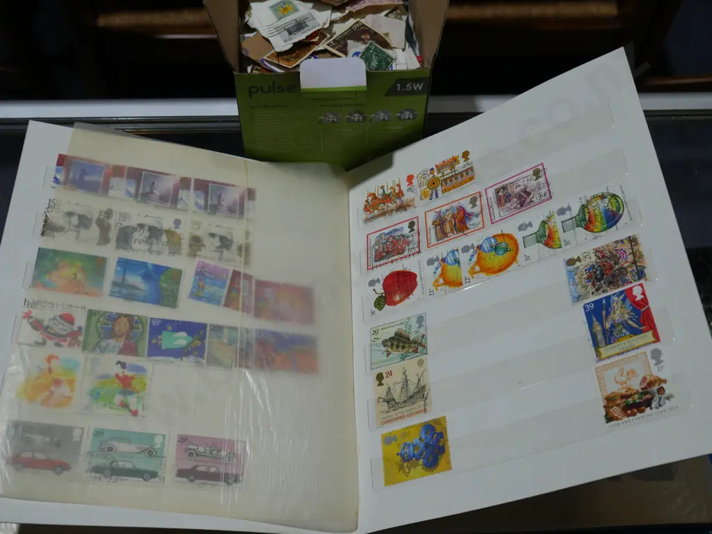 Blue stamp album, lose stamps Image 1++