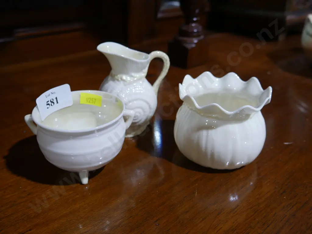 3 Belleek dishes Image 1++