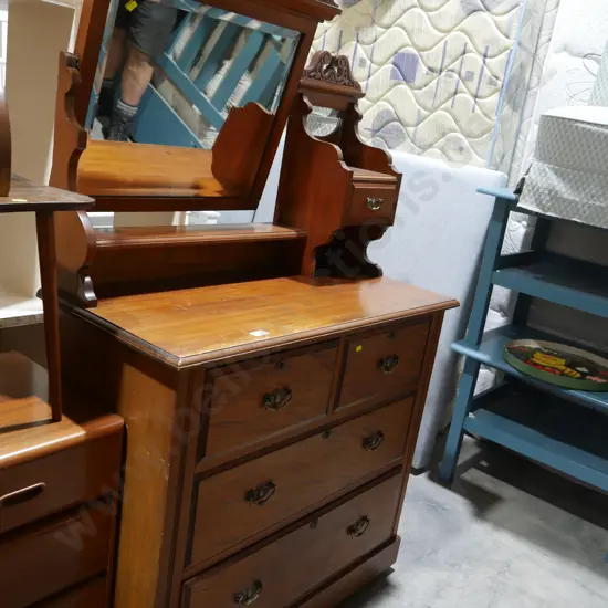 Mirror back dresser