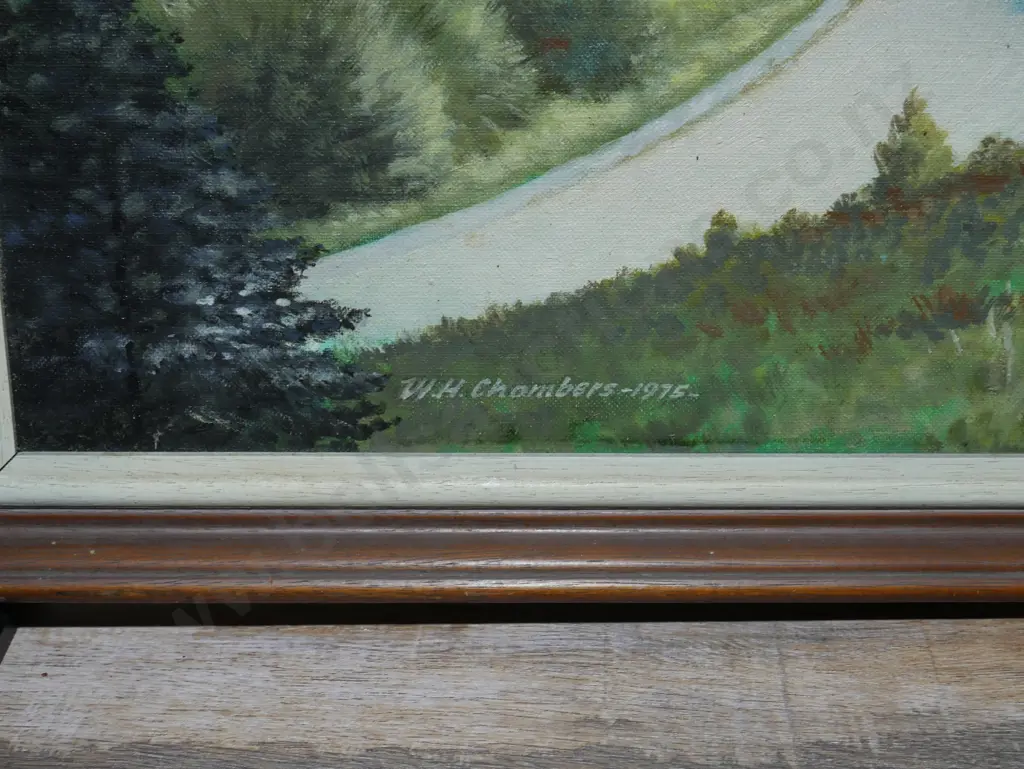 Oil painting by WH Chambers Image 1++