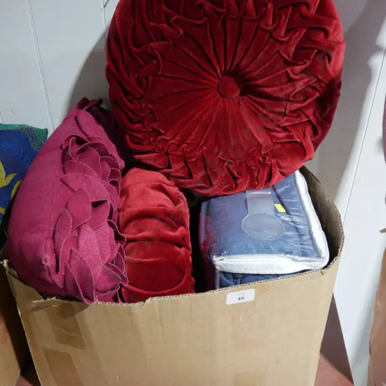 Blanket and cushions