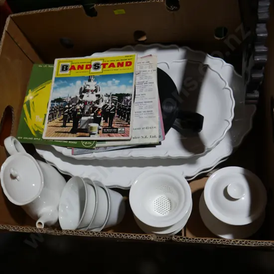 Serving plates etc