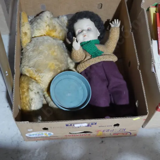 Teddy bear and doll