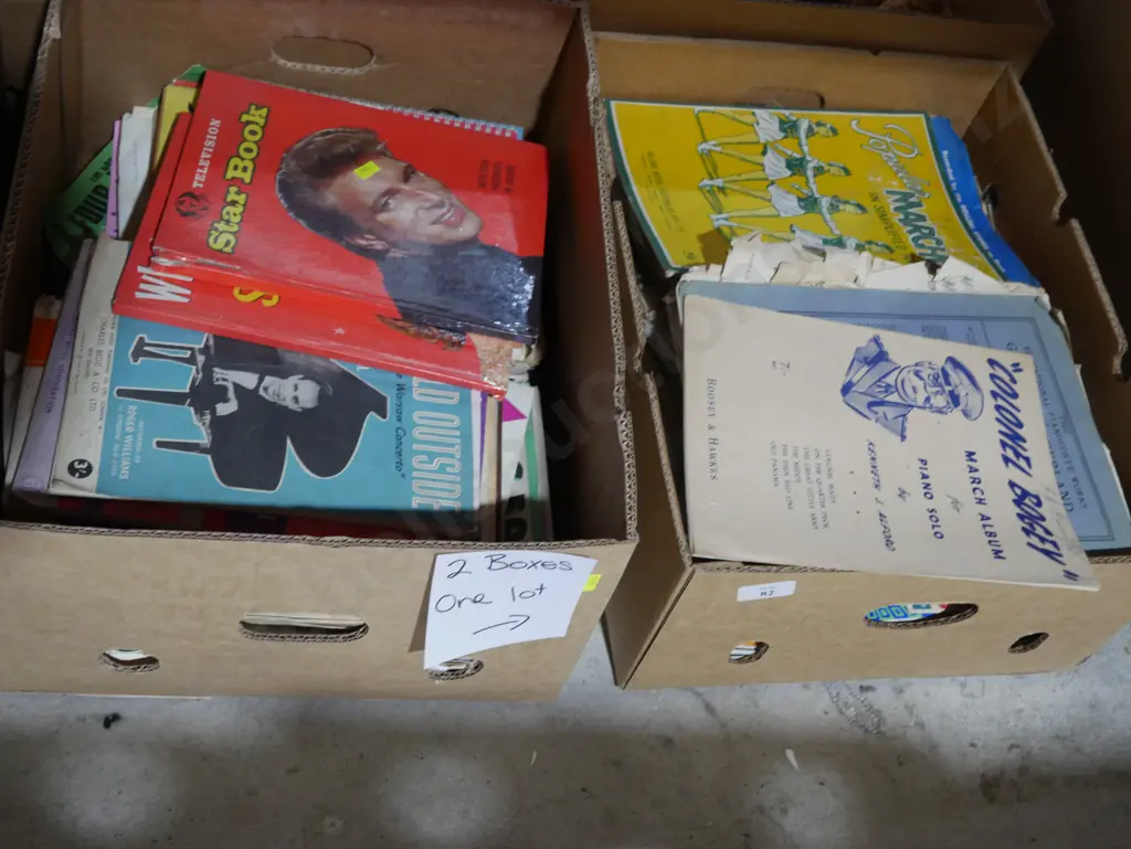 Two boxes of sheet music Image 1++