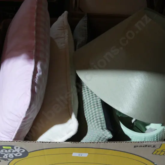Books, cushions etc