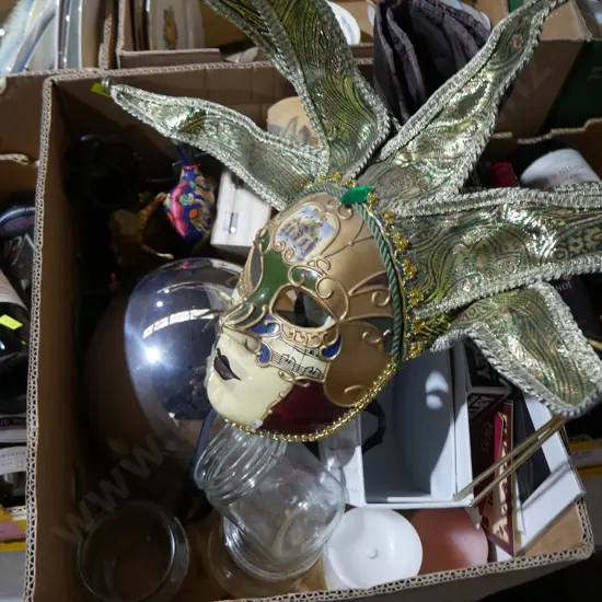 Mask, ornaments etc