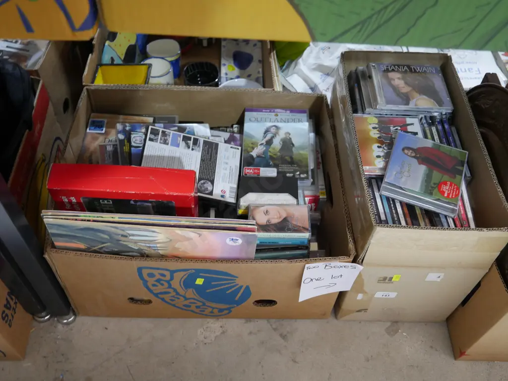 Two boxes of CDs etc Image 1++