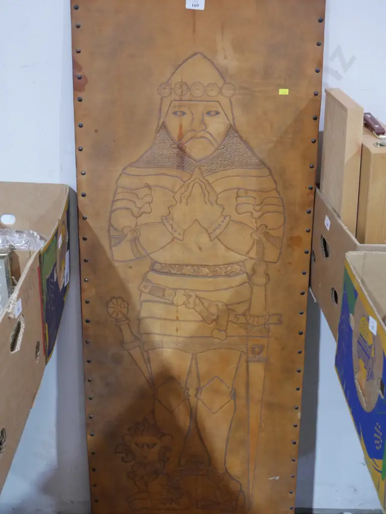 Knight effigy on leather Image 1++