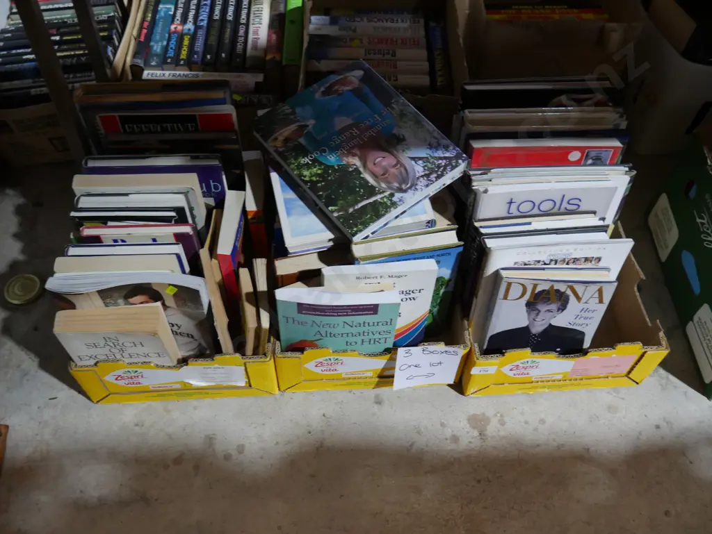 Three boxes of books Image 1++
