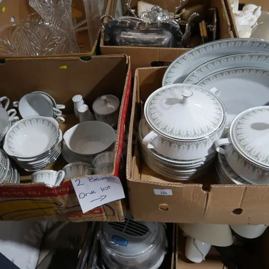 Two boxes of Noritake dinner set