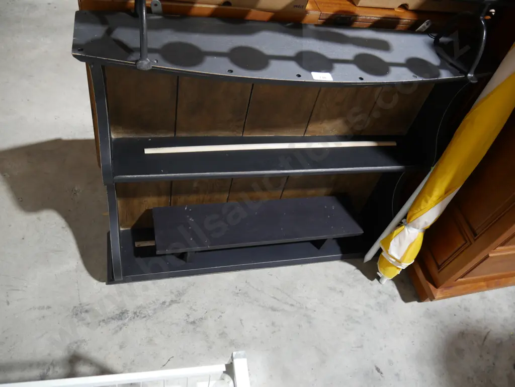 Black wall hanging shelf Image 1++