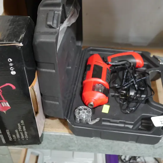 Cordless screwdriver