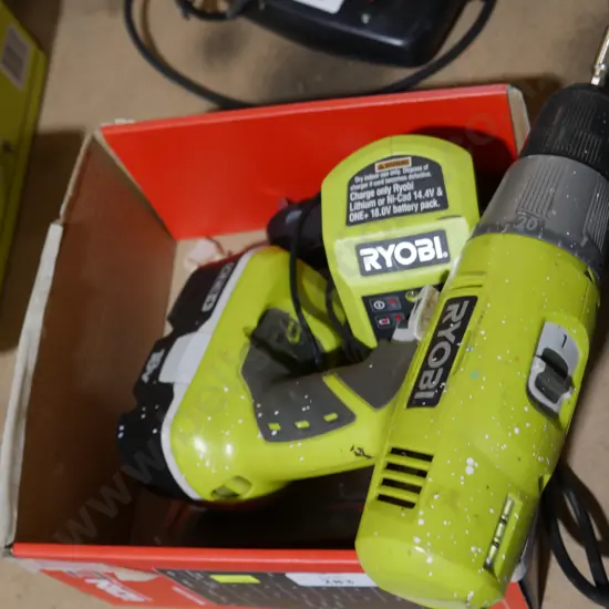 Ryobi drill batteries and charger