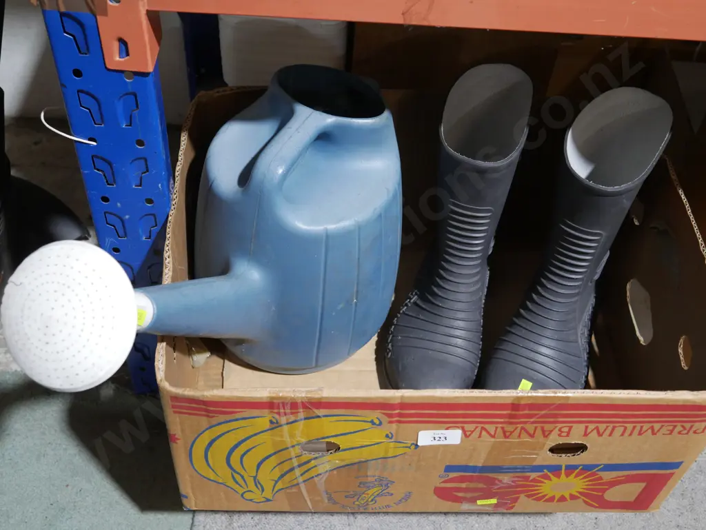 Gumboots and watering can Image 1++