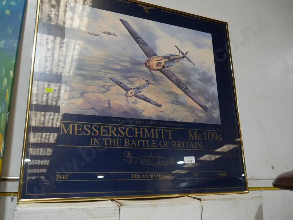 Messerschmitt Me109s in the battle of Britain framed print Image 1++