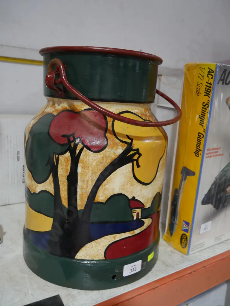 Painted milk can Image 1++