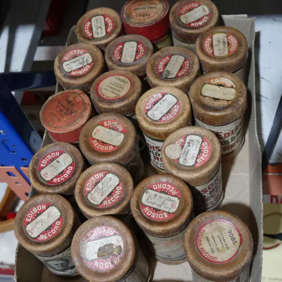 Edison gramophone cylinders