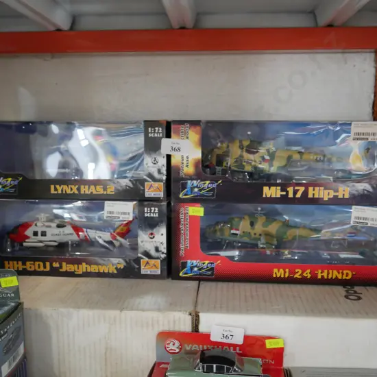 4 model helicopters