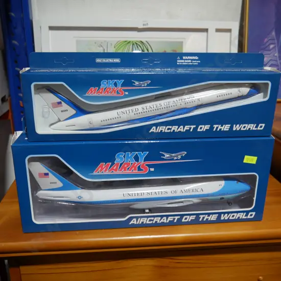 Two model aircraft