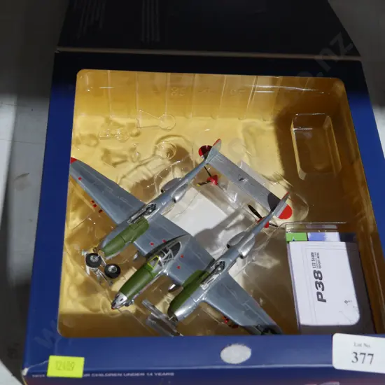 Model aircraft p38 lightning