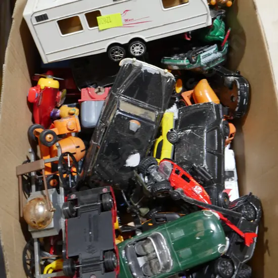 Assorted toy cars