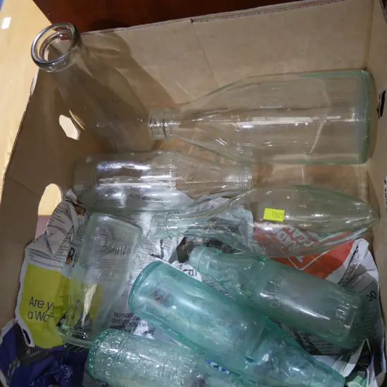 Assorted bottles, O'Leary Blenheim marble bottle