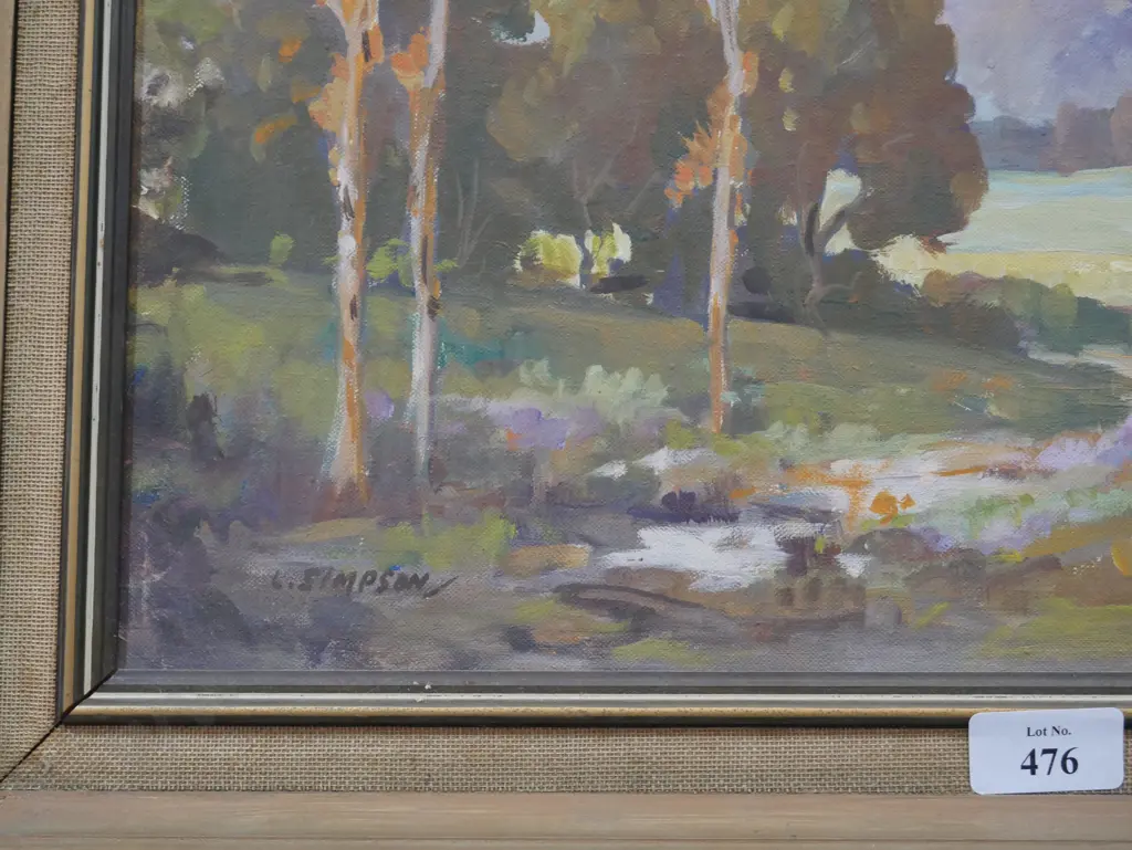 L. Simpson landscape oil painting Image 1++