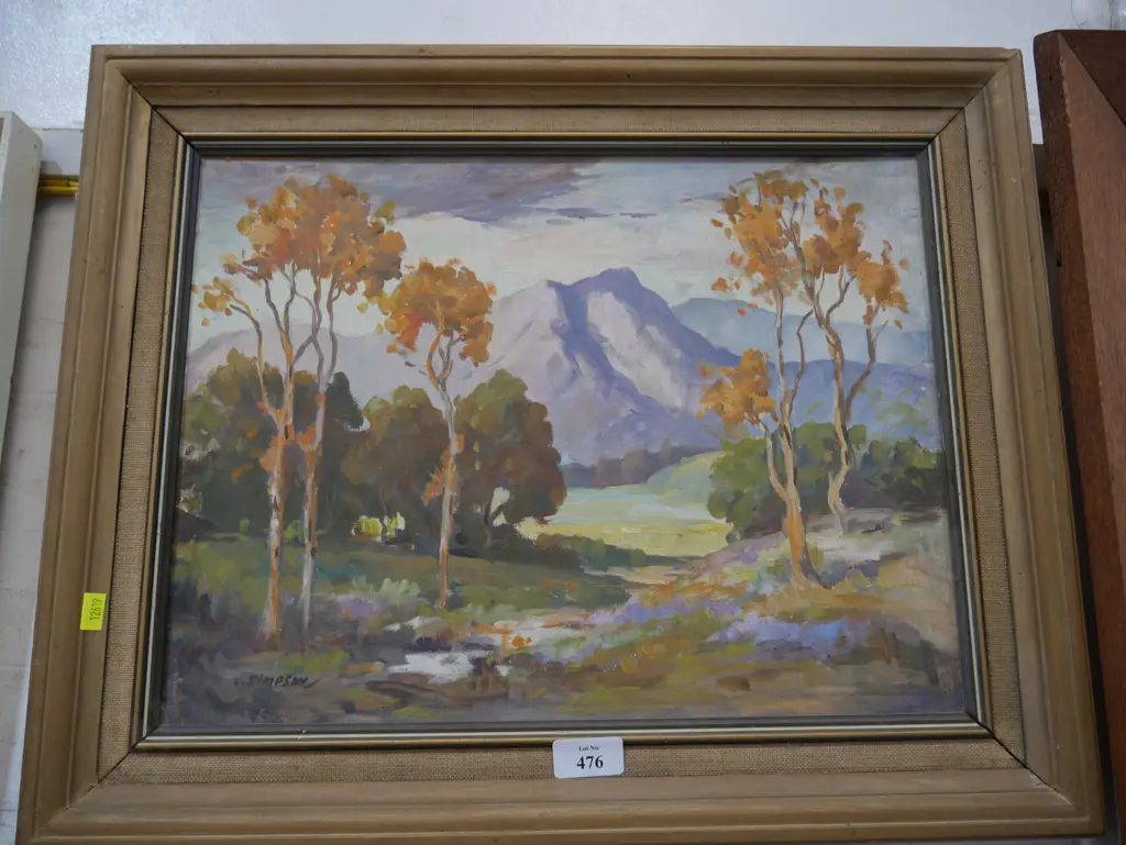 L. Simpson landscape oil painting Image 1++