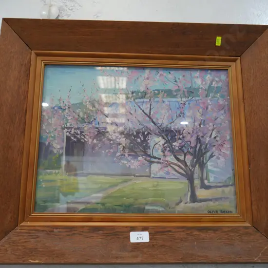 Olive Beken framed oil painting