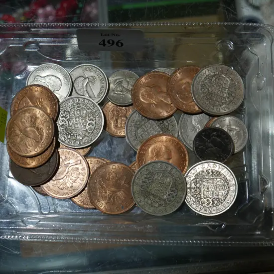 Assorted coins