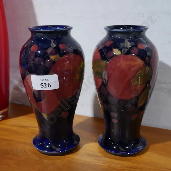 Pair Moorcroft vases