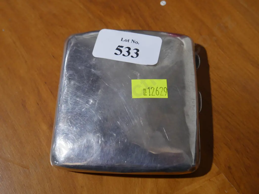 Stirling silver cigarette case Image 1++