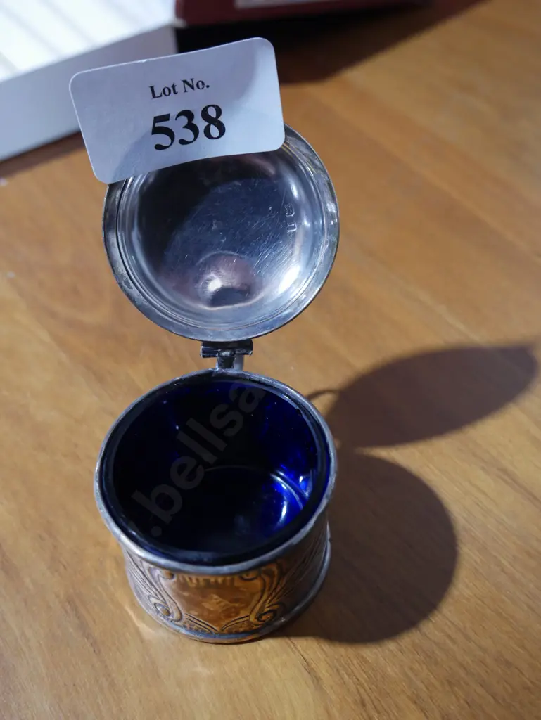 Stirling silver mustard pot Image 1++