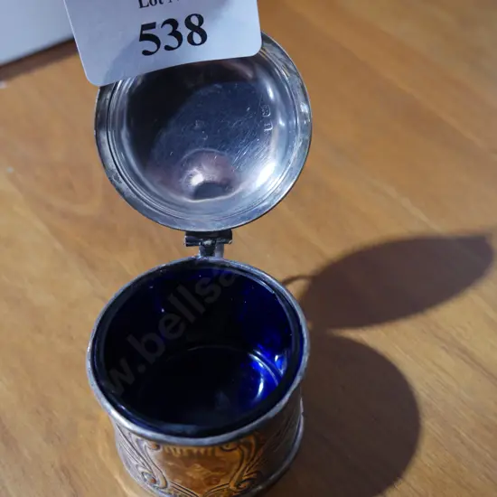 Stirling silver mustard pot