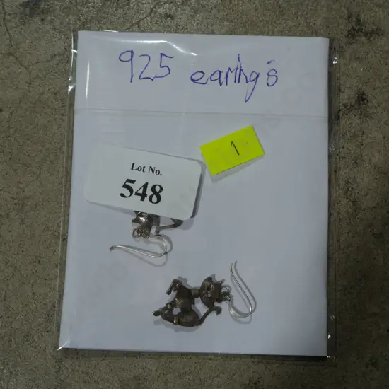 Silver earrings