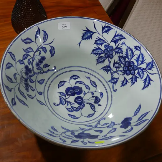 Blue and white china bowl