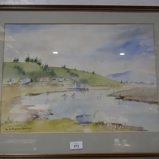 S. Chatterton "The Collingwood Roadstead" watercolour