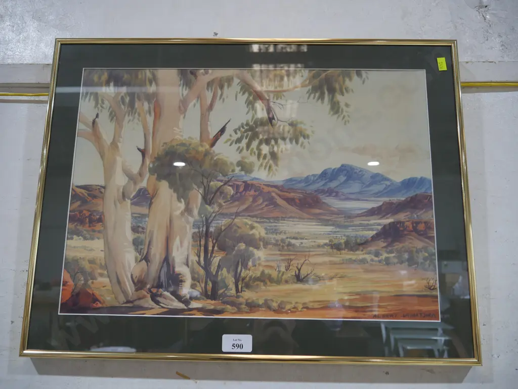 Albert Namatjira landscape watercolour Image 1++