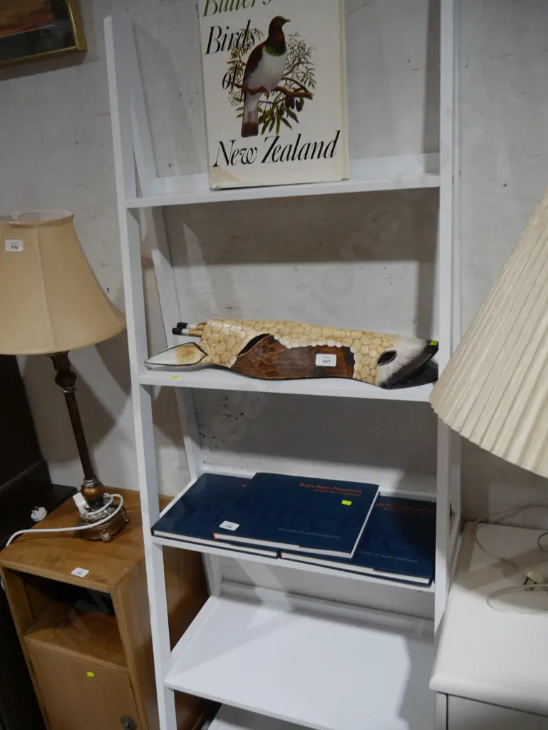 4 tier ladder shelf bookcase Image 1++