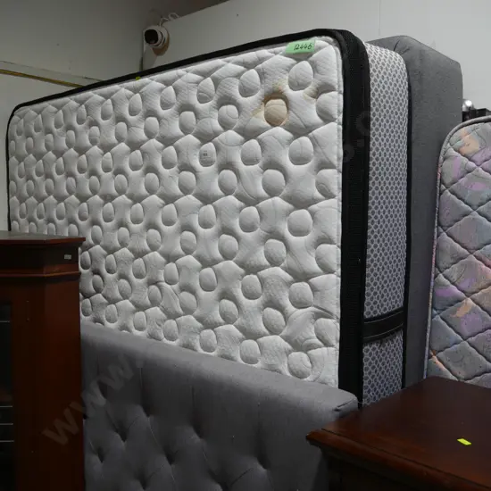 Queen bed and the headboard